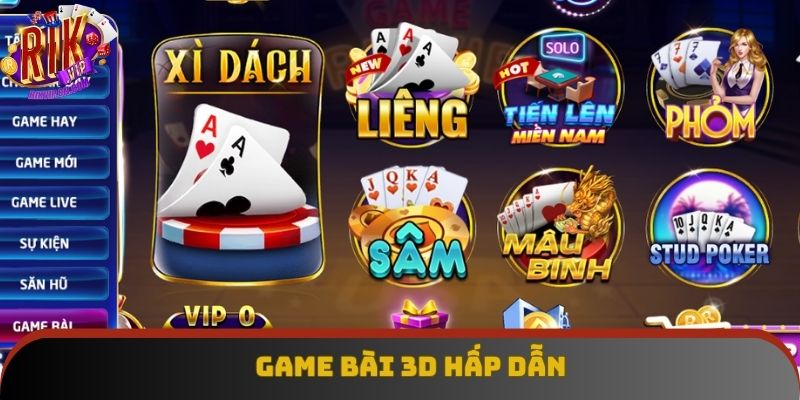 Sảnh game bài 3D xịn sò, uy tín