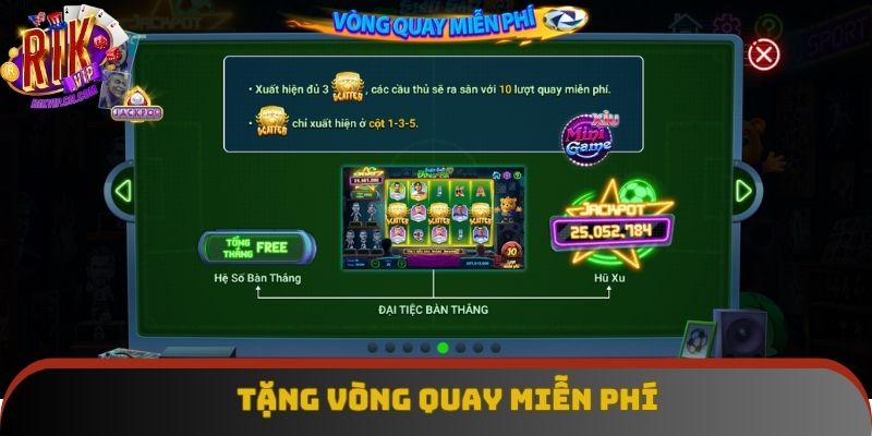 Có vòng quay miễn phí khi tích Scatter